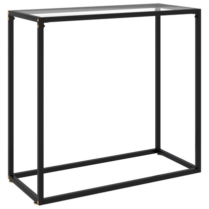Wandtafel 80x35x75 cm gehard glas transparant 80 x 35 x 75 cm Zonder pootjes