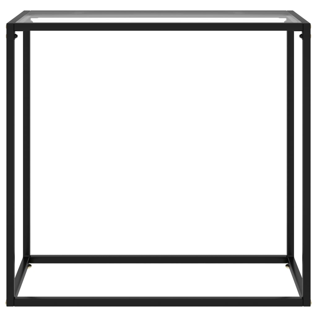 Wandtafel 80x35x75 cm gehard glas transparant 80 x 35 x 75 cm Zonder pootjes