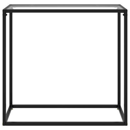 Wandtafel 80x35x75 cm gehard glas transparant 80 x 35 x 75 cm Zonder pootjes