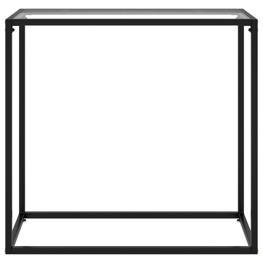Wandtafel 80x35x75 cm gehard glas transparant 80 x 35 x 75 cm Zonder pootjes
