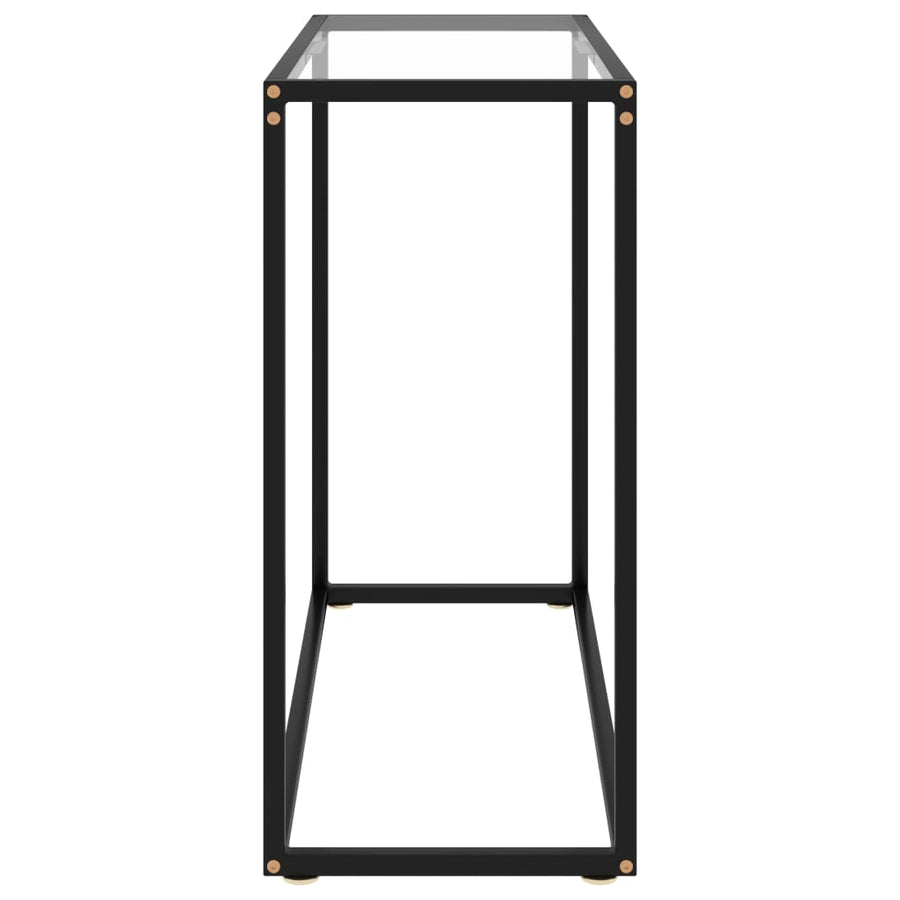 Wandtafel 80x35x75 cm gehard glas transparant 80 x 35 x 75 cm Zonder pootjes