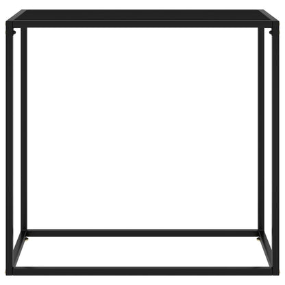 Wandtafel 80x35x75 cm gehard glas zwart 1 80 x 35 x 75 cm Zwart
