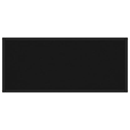 Wandtafel 80x35x75 cm gehard glas zwart 1 80 x 35 x 75 cm Zwart