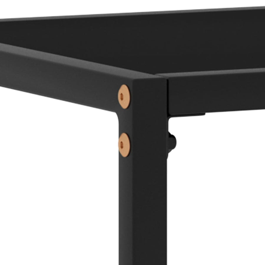 Wandtafel 80x35x75 cm gehard glas zwart 1 80 x 35 x 75 cm Zwart