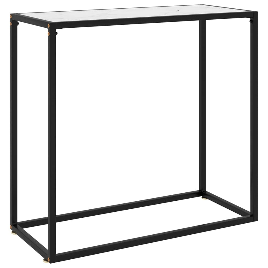 Wandtafel 80x35x75 cm gehard glas wit 1 80 x 35 x 75 cm Wit