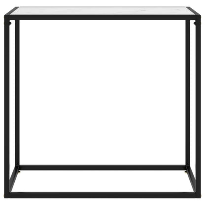 Wandtafel 80x35x75 cm gehard glas wit 1 80 x 35 x 75 cm Wit