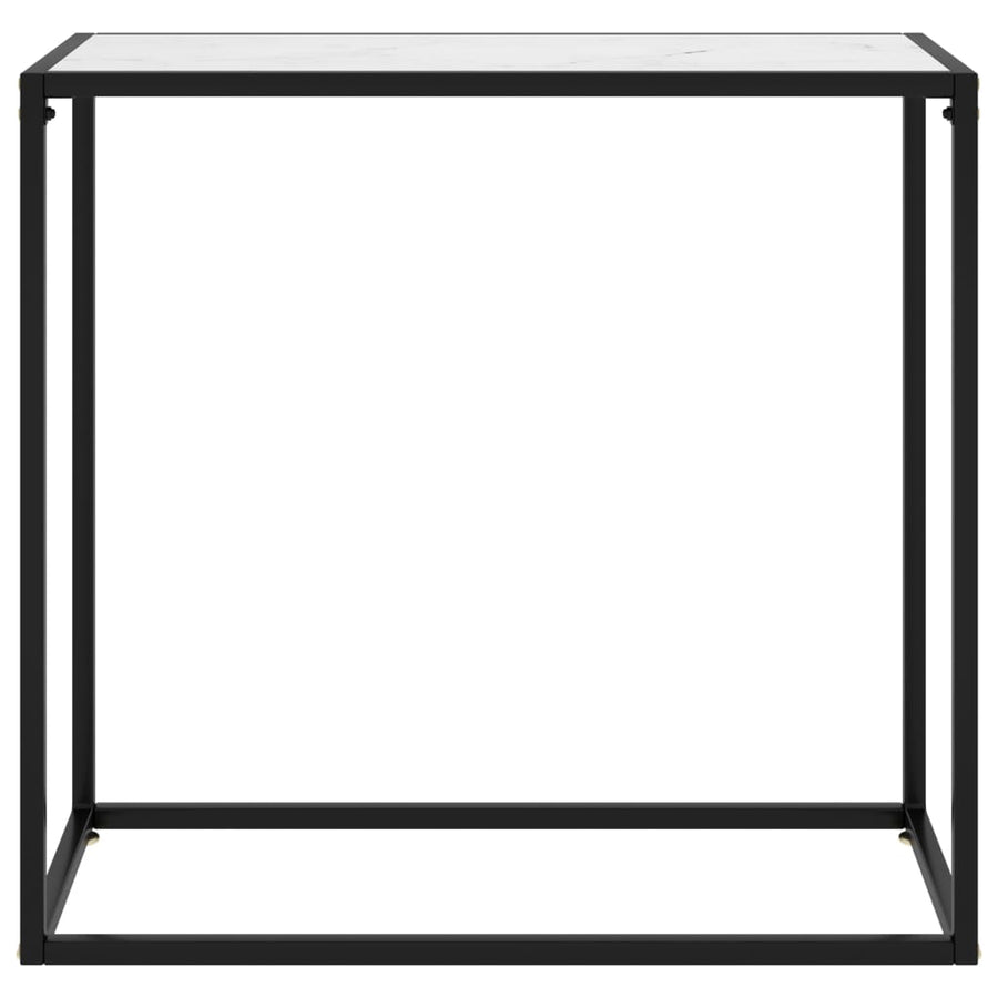 Wandtafel 80x35x75 cm gehard glas wit 1 80 x 35 x 75 cm Wit