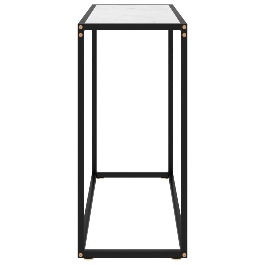 Wandtafel 80x35x75 cm gehard glas wit 1 80 x 35 x 75 cm Wit