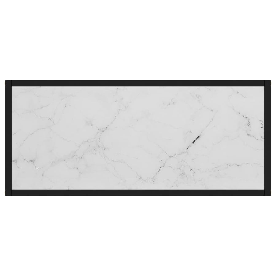 Wandtafel 80x35x75 cm gehard glas wit 1 80 x 35 x 75 cm Wit