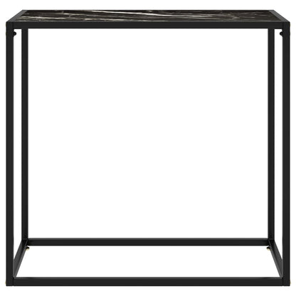 Wandtafel 80x35x75 cm gehard glas zwart 80 x 35 x 75 cm Zonder pootjes