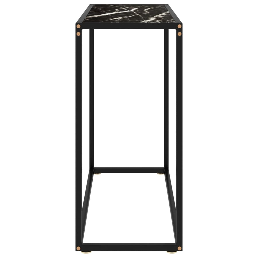 Wandtafel 80x35x75 cm gehard glas zwart 80 x 35 x 75 cm Zonder pootjes