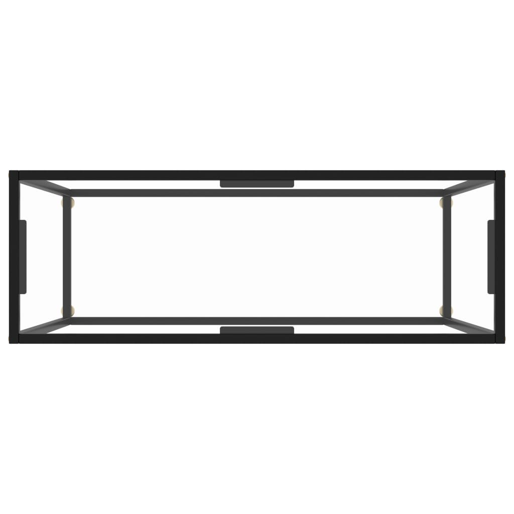 Wandtafel Gehard Glas Transparant Doorzichtig 100 x 35 x 75 cm Zonder pootjes