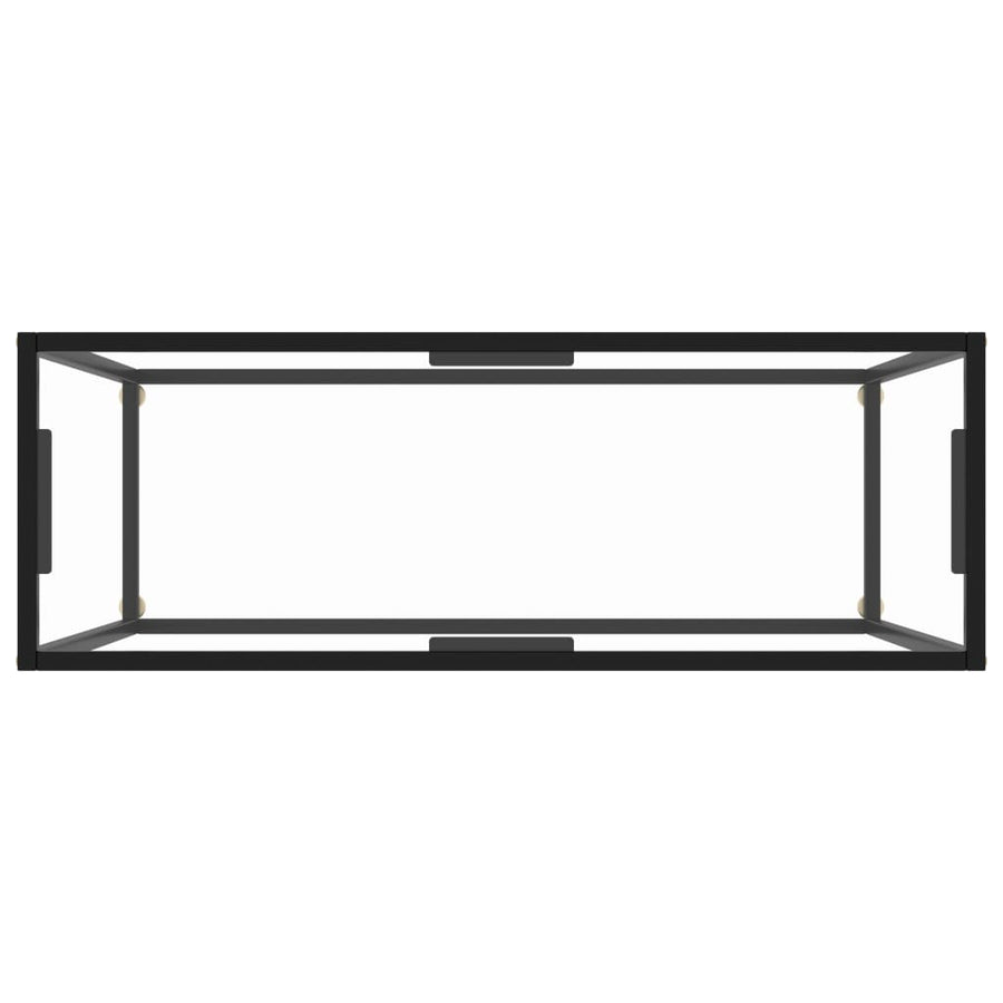 Wandtafel Gehard Glas Transparant Doorzichtig 100 x 35 x 75 cm Zonder pootjes