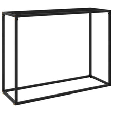 Wandtafel 100x35x75 cm gehard glas zwart 100 x 35 x 75 cm Zonder pootjes