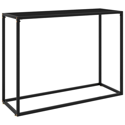 Wandtafel 100x35x75 cm gehard glas zwart 100 x 35 x 75 cm Zonder pootjes