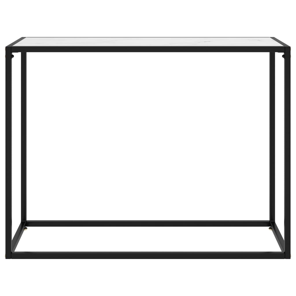 Wandtafel 100x35x75 cm gehard glas wit 100 x 35 x 75 cm Zonder pootjes
