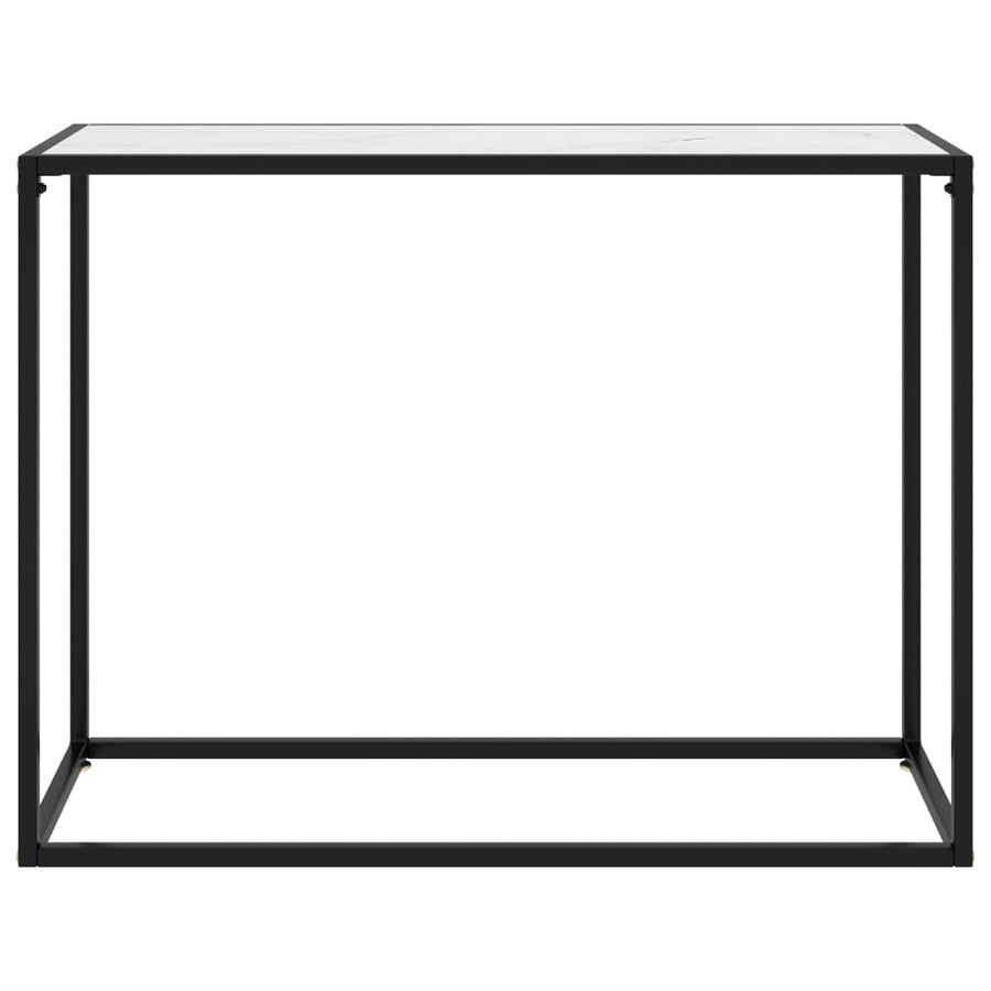 Wandtafel 100x35x75 cm gehard glas wit 100 x 35 x 75 cm Zonder pootjes