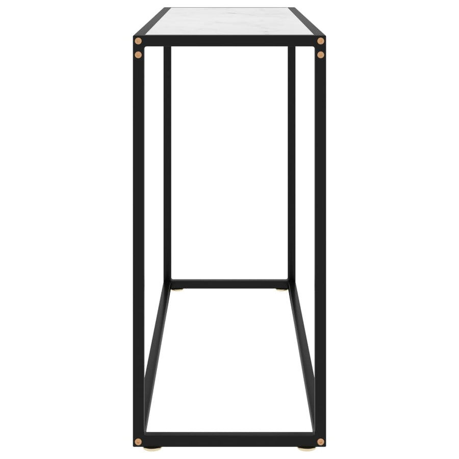 Wandtafel 100x35x75 cm gehard glas wit 100 x 35 x 75 cm Zonder pootjes