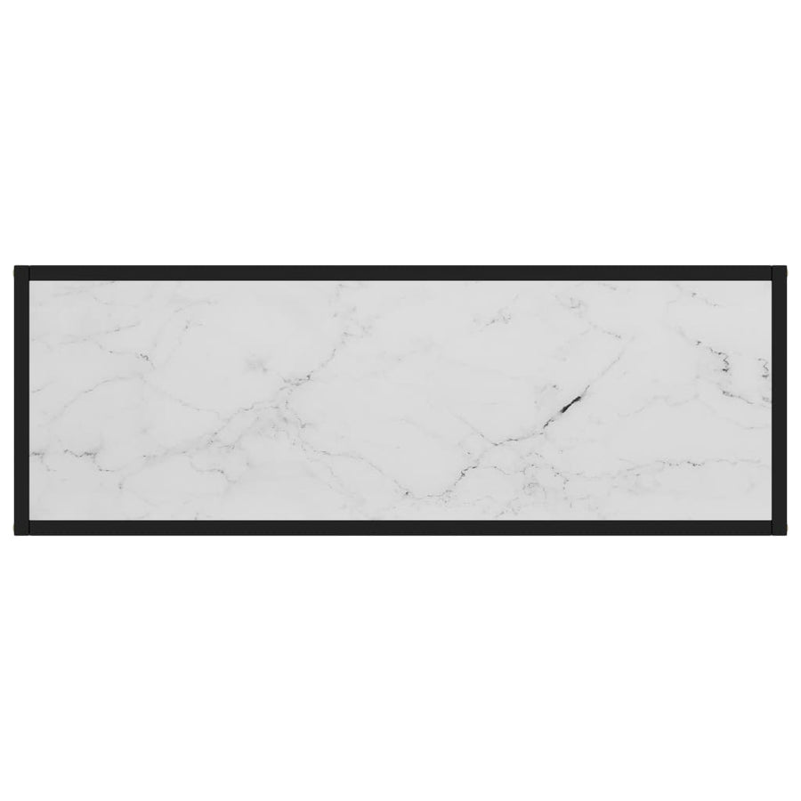 Wandtafel 100x35x75 cm gehard glas wit 100 x 35 x 75 cm Zonder pootjes