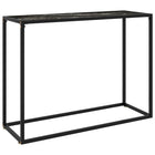 Wandtafel 100x35x75 cm gehard glas zwart