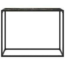 Wandtafel 100x35x75 cm gehard glas zwart 1 100 x 35 x 75 cm Zwart en wit