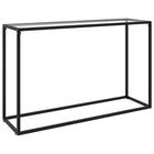 Wandtafel 120x35x75 cm glas staal transparant
