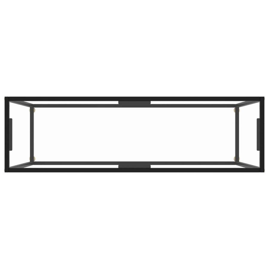 Wandtafel 120x35x75 cm gehard glas transparant 1 120 x 35 x 75 cm Doorzichtig