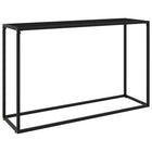 Wandtafel 120x35x75 cm glas zwart