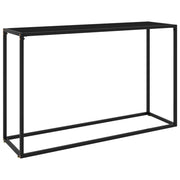 Wandtafel 120x35x75 cm glas zwart