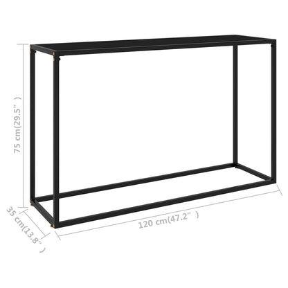 Wandtafel 120x35x75 cm gehard glas zwart 1 120 x 35 x 75 cm Zwart