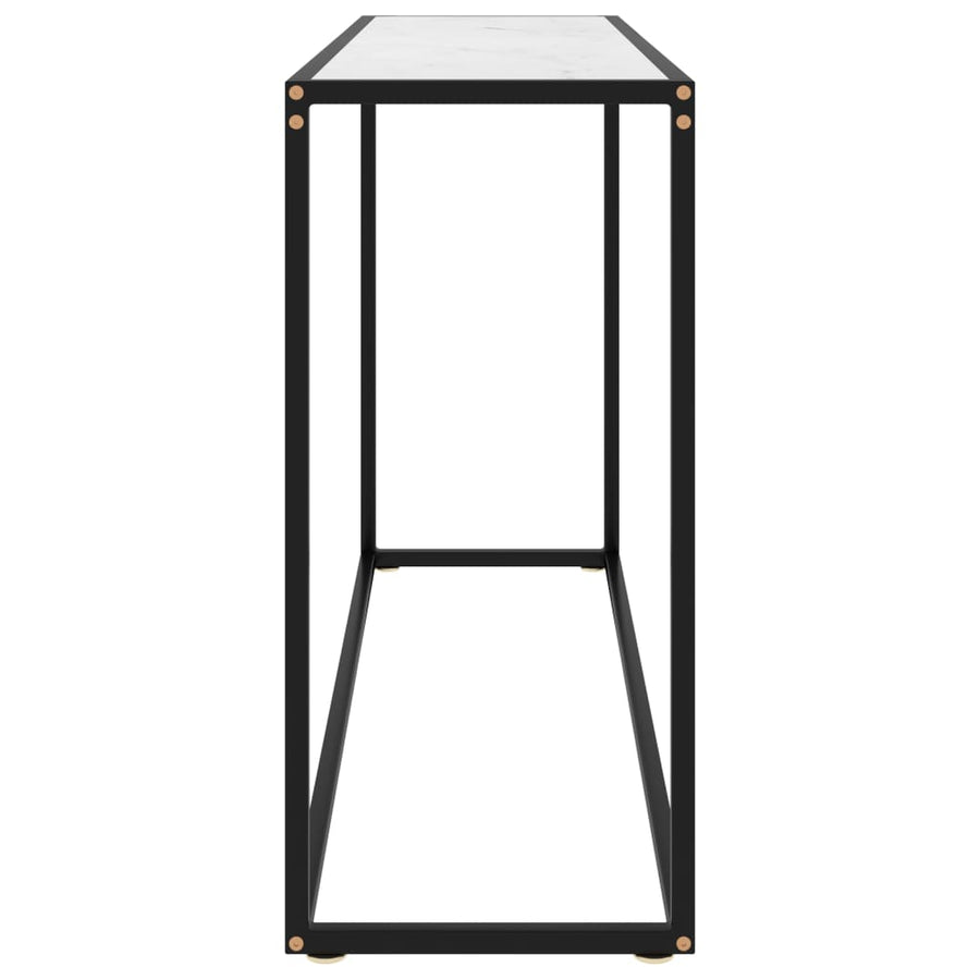 Wandtafel 120x35x75 cm gehard glas wit 1 120 x 35 x 75 cm Wit