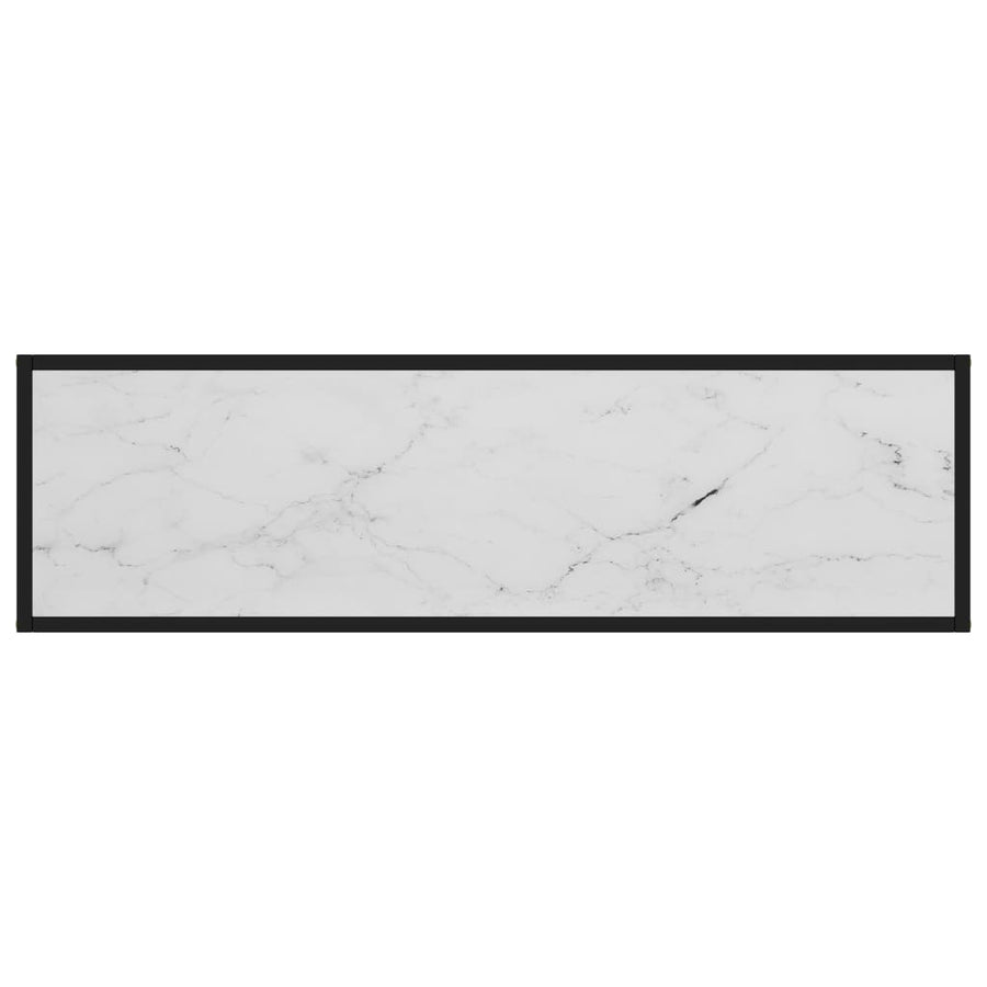 Wandtafel 120x35x75 cm gehard glas wit 1 120 x 35 x 75 cm Wit