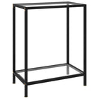 Wandtafel 60x35x75 cm glas zwart