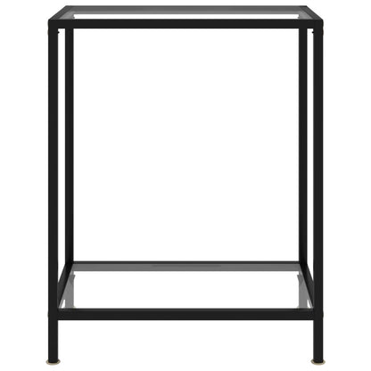 Wandtafel 60x35x75 cm gehard glas transparant 60 x 35 x 75 cm Met pootjes