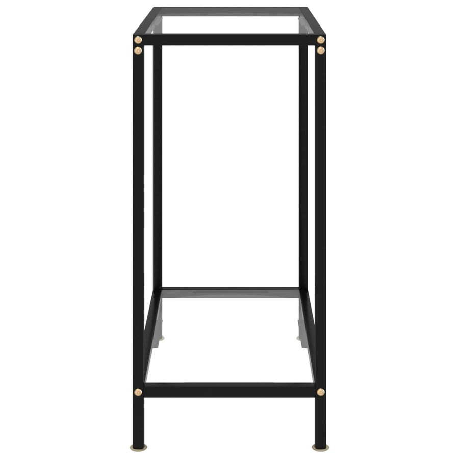 Wandtafel 60x35x75 cm gehard glas transparant 60 x 35 x 75 cm Met pootjes