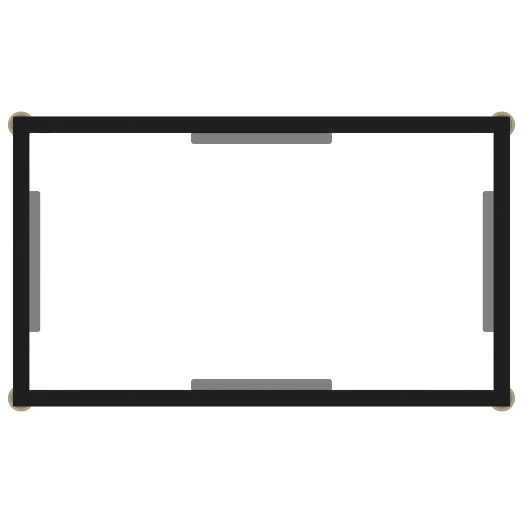 Wandtafel 60x35x75 cm gehard glas transparant 60 x 35 x 75 cm Met pootjes