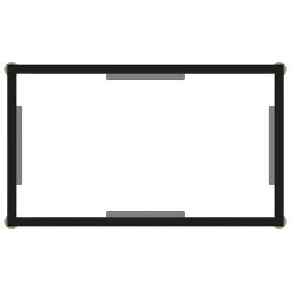 Wandtafel 60x35x75 cm gehard glas transparant 60 x 35 x 75 cm Met pootjes