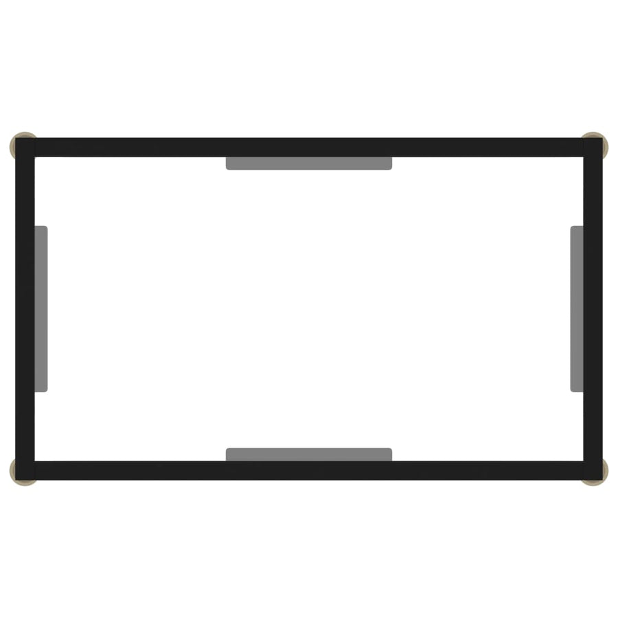 Wandtafel 60x35x75 cm gehard glas transparant 60 x 35 x 75 cm Met pootjes