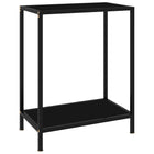 Wandtafel 60x35x75 cm glas zwart