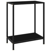Wandtafel 60x35x75 cm glas zwart