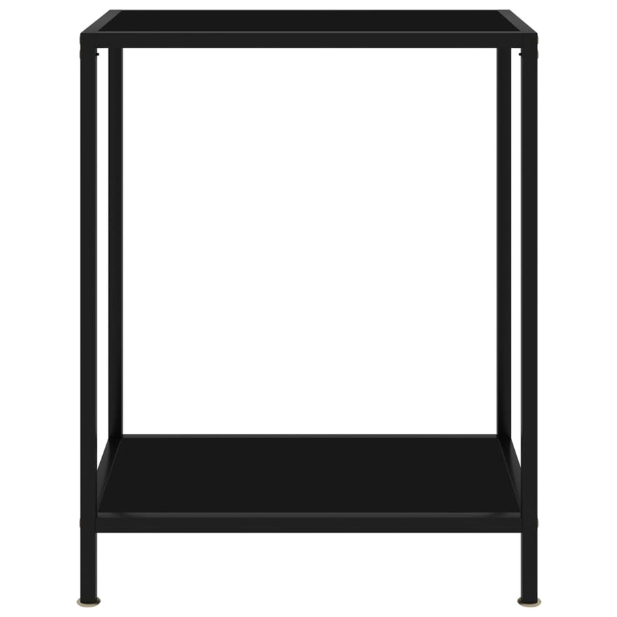 Wandtafel 60x35x75 cm gehard glas zwart 1 60 x 35 x 75 cm Zwart