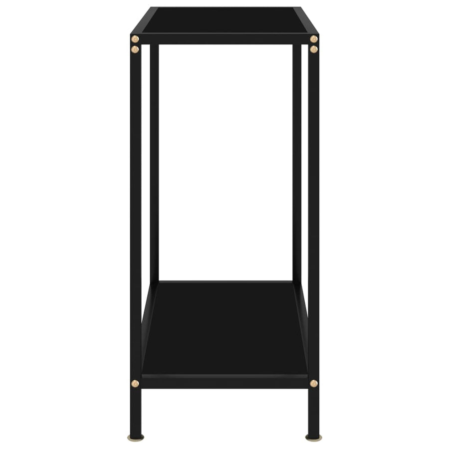 Wandtafel 60x35x75 cm gehard glas zwart 1 60 x 35 x 75 cm Zwart