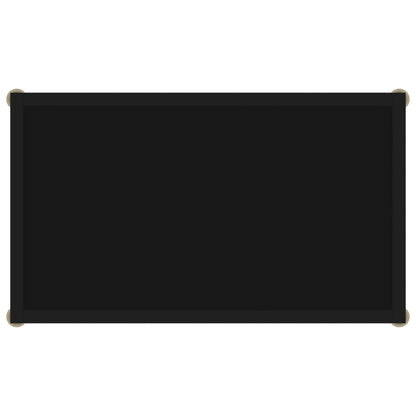 Wandtafel 60x35x75 cm gehard glas zwart 1 60 x 35 x 75 cm Zwart