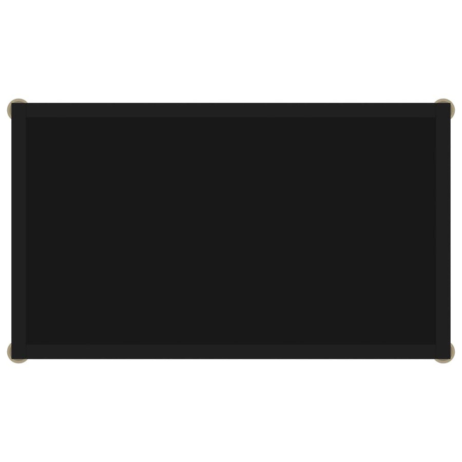 Wandtafel 60x35x75 cm gehard glas zwart 1 60 x 35 x 75 cm Zwart