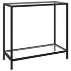 Wandtafel 80x35x75 cm glas staal transparant