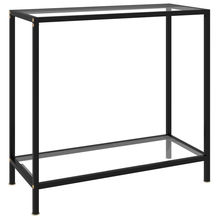 Wandtafel 80x35x75 cm gehard glas transparant 80 x 35 x 75 cm Met pootjes