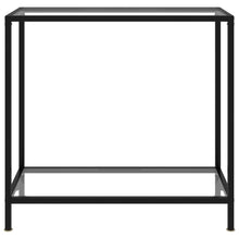 Wandtafel 80x35x75 cm gehard glas transparant 80 x 35 x 75 cm Met pootjes