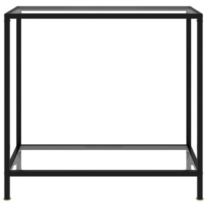 Wandtafel 80x35x75 cm gehard glas transparant 80 x 35 x 75 cm Met pootjes