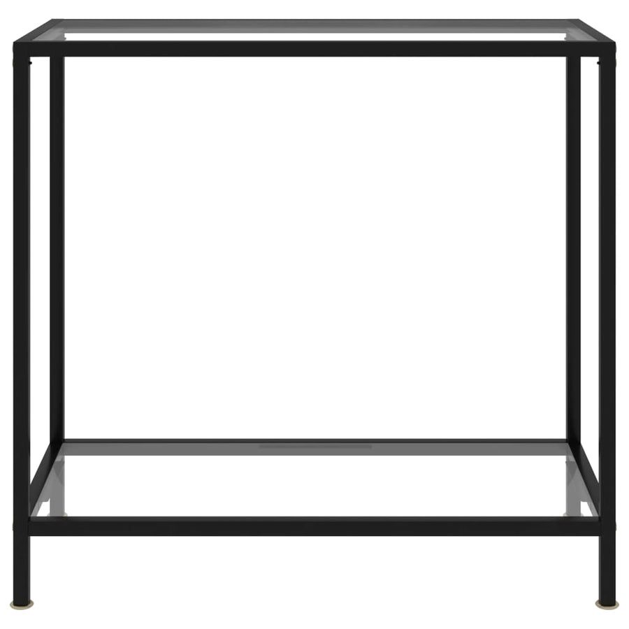 Wandtafel 80x35x75 cm gehard glas transparant 80 x 35 x 75 cm Met pootjes