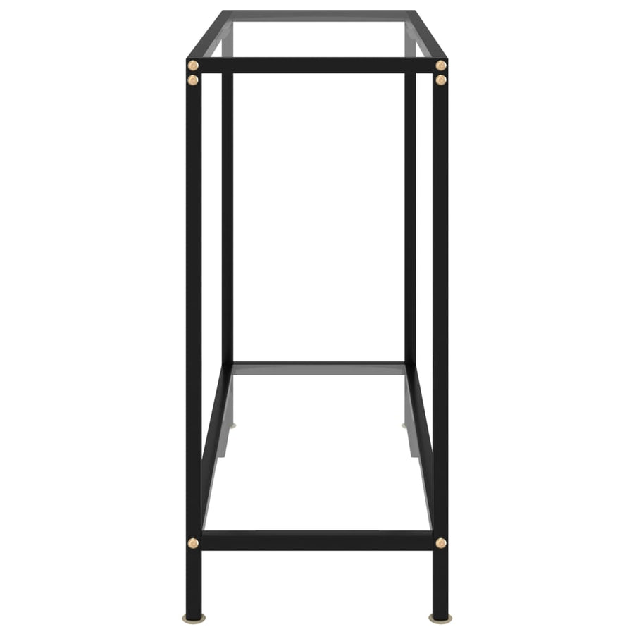 Wandtafel 80x35x75 cm gehard glas transparant 80 x 35 x 75 cm Met pootjes